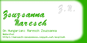 zsuzsanna maresch business card